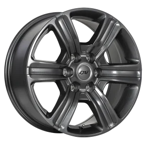 Dai Alloys – Force 6 – Gunmetal – 18″x8″ 40mm – All weather Wheels – DW7418022